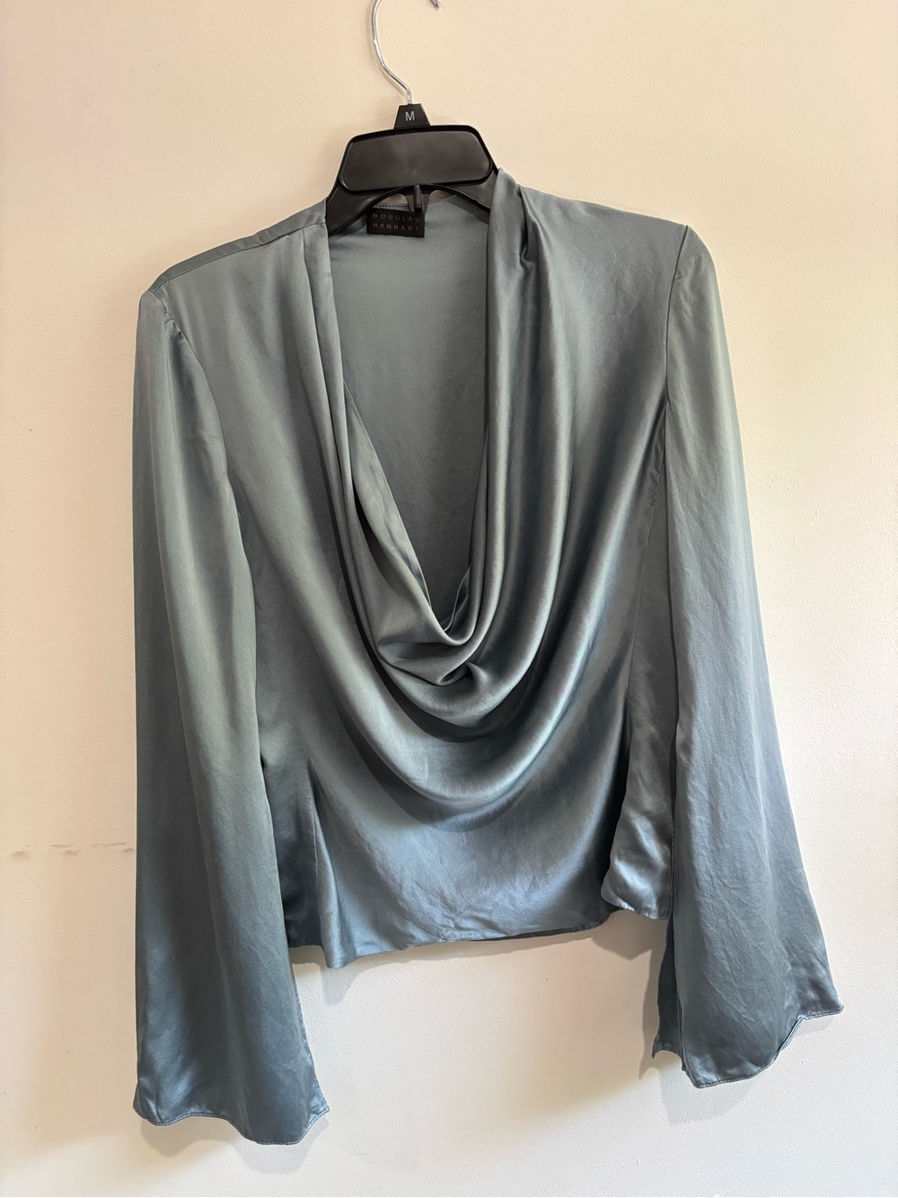Douglas Hannant silk cowl neck blouse